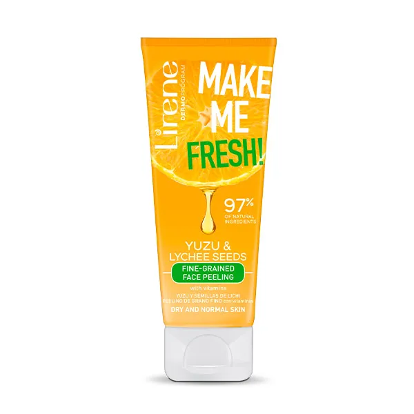 

Мелкозернистый скраб для лица Exfoliante Facial Yuzu & Lychee Seeds Lirene, 75 ml