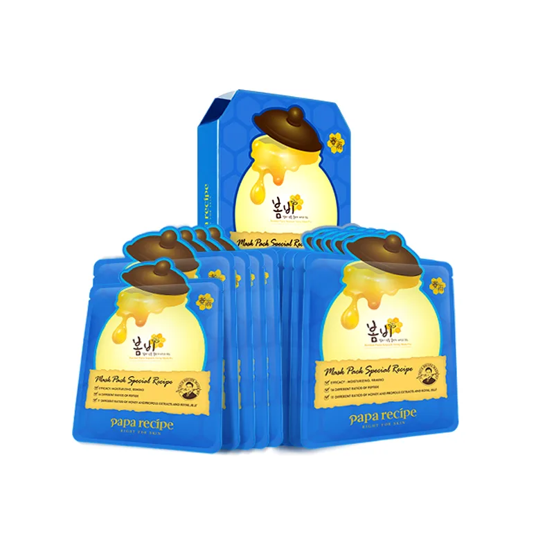 Маска для лица Papa Recipe — Mel Lifting подтягивающая, увлажняющая, Blue Spring Rain Facial Mask ( ) 10 Pcs/Box * 1