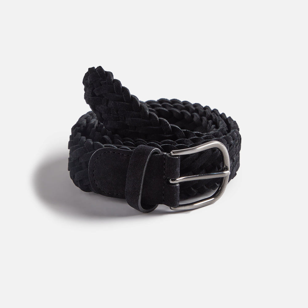 

Ремень Anderson's Suede Woven Belt, черный