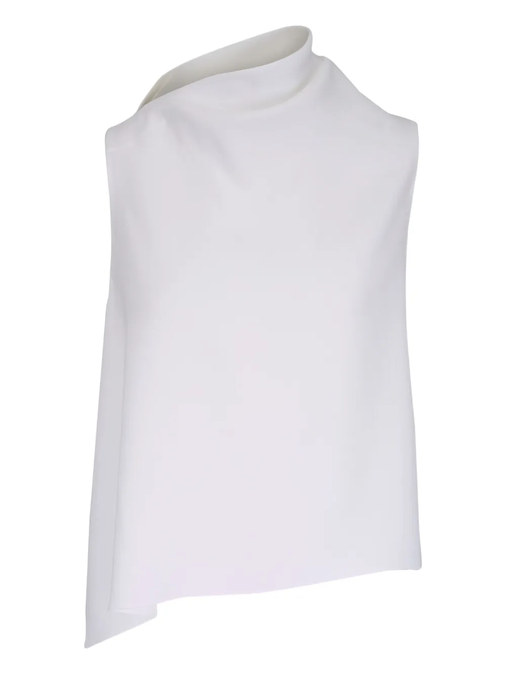 

Топ асимметричного кроя без рукавов Vince, белый