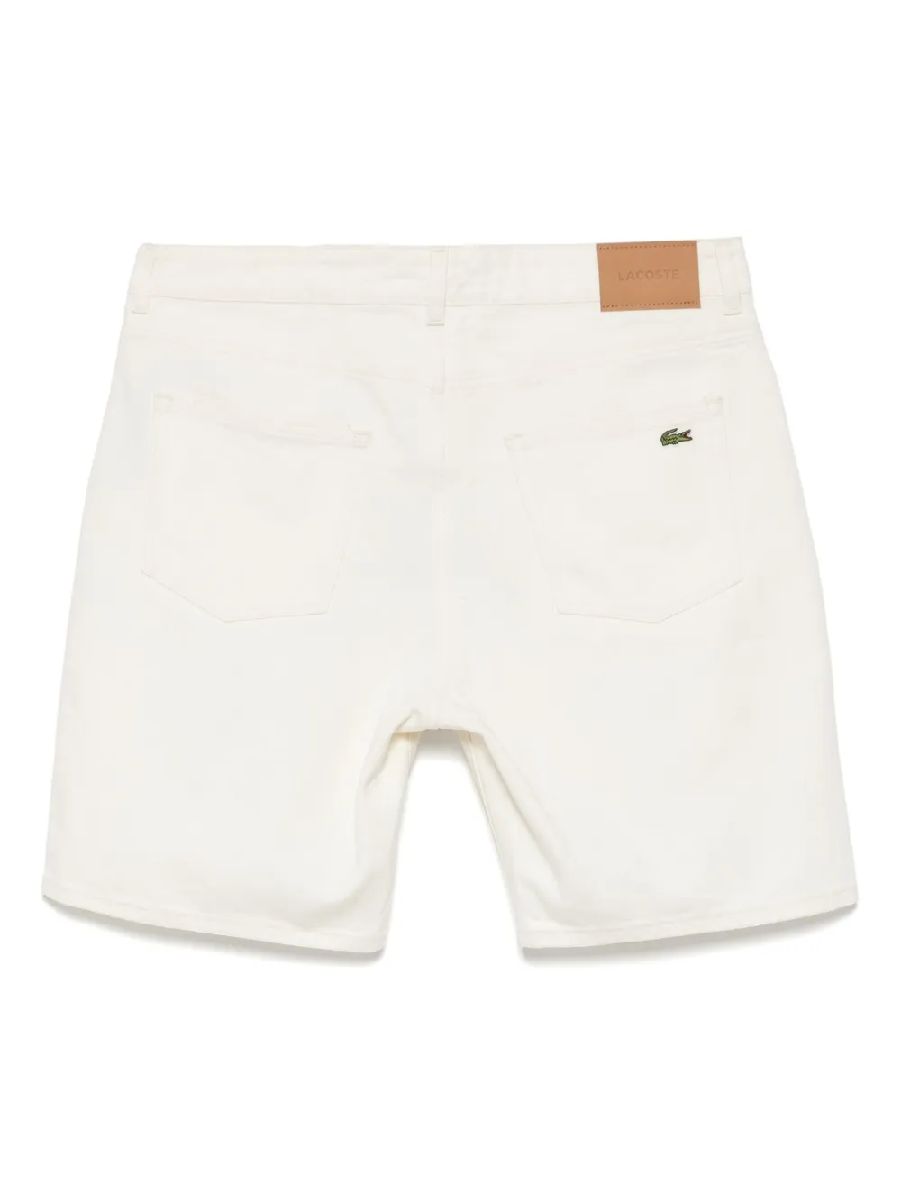 Джинсовые шорты-бермуды Lacoste, белый — фото 2