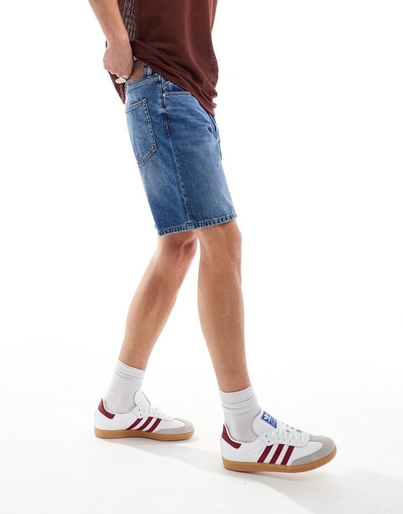 

Синие джинсовые шорты Pull&Bear