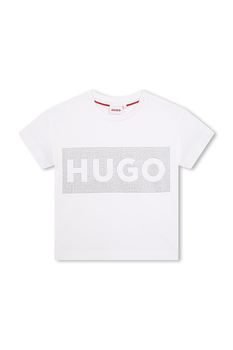 

Футболка с декоративными камнями Hugo, белый