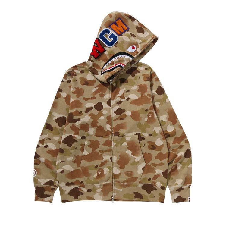 

Худи BAPE Gradation Camo Shark Full Zip Hoodie 'Beige'