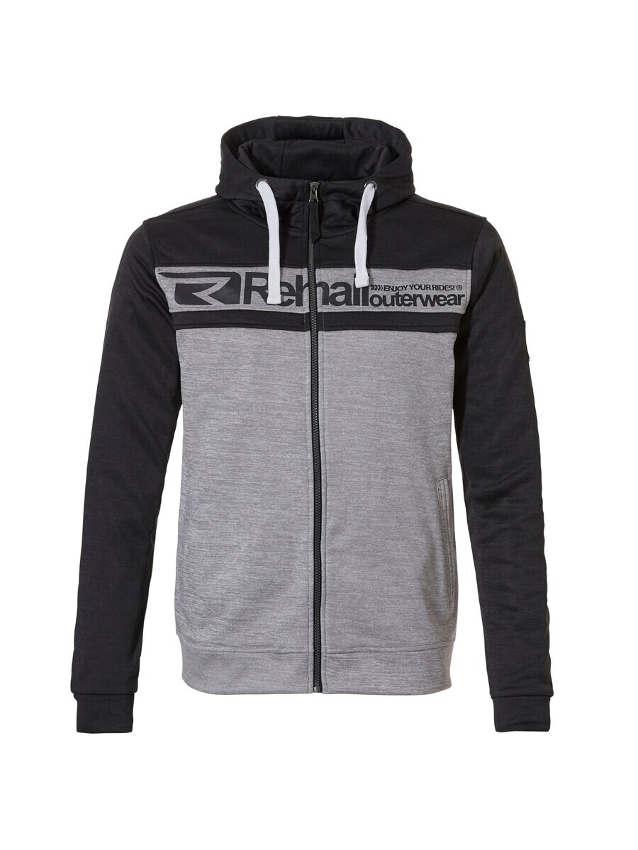 

Толстовка с капюшоном на молнии Rehall Zip-Up Hoodie Waves, пятнистый серый