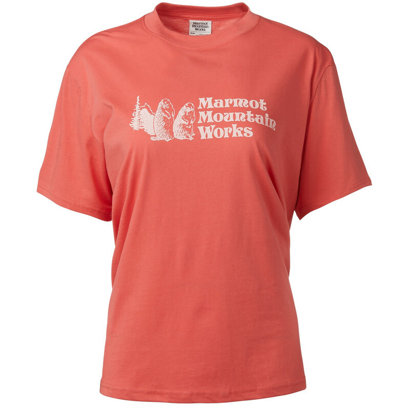 

Женская футболка MMW Marmot, цвет Grapefruit
