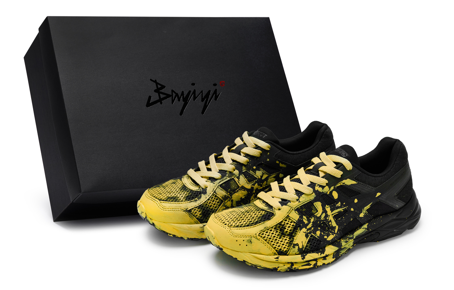 

ASICS Gel Contend 4 Slip Resistant Abrasion Resistant Low top Running Shoes мужские черные с желтым