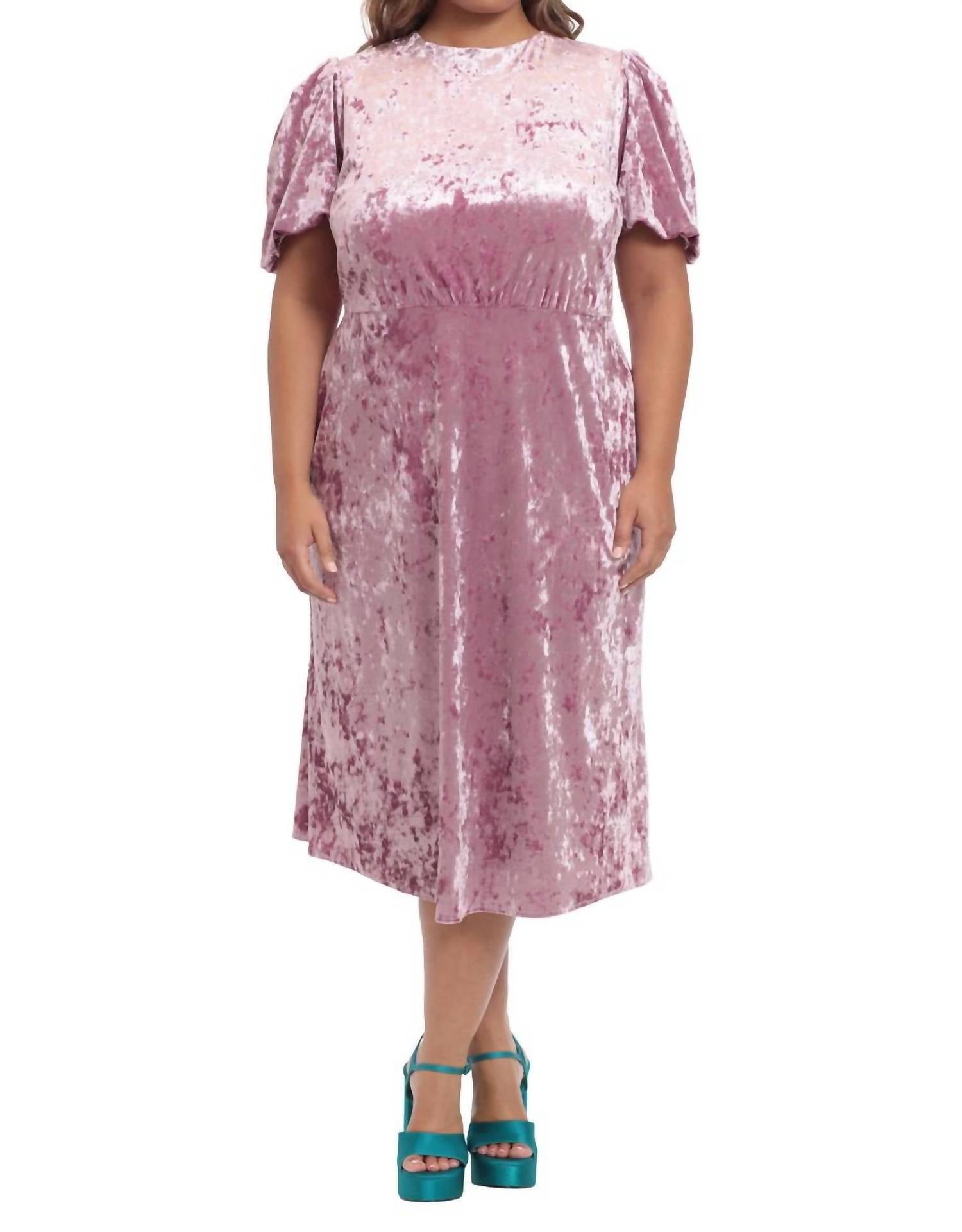 

Donna Morgan Бархатное платье Бетси цвета виноградного нектара