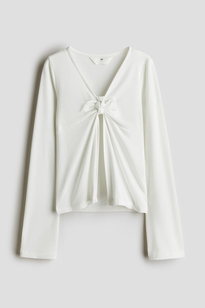 

Кардиган с завязками H&M, белый