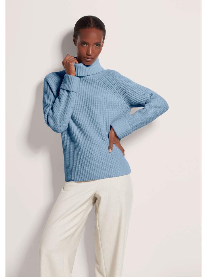 

MADELEINE Водолазка из кашемировой смеси, дымчато-синего цвета