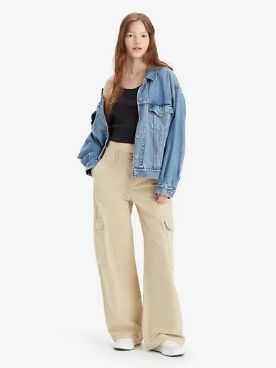 

Мешковатые женские брюки карго Levi's, коричневый