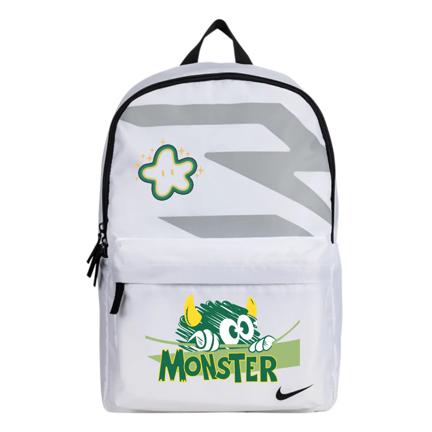 

Nike Полиэстеровый рюкзак унисекс белый, Monster