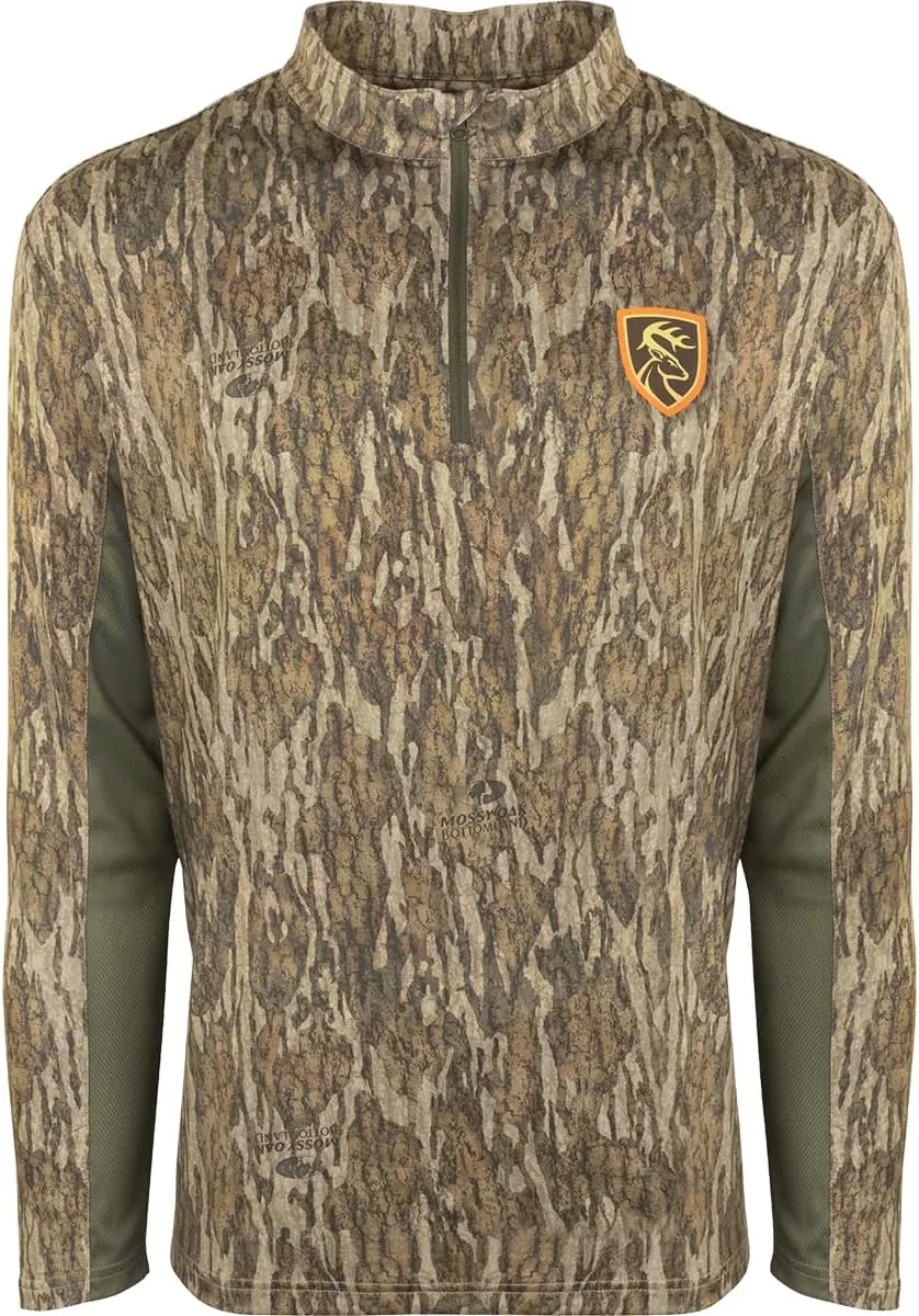 

DRAKE Waterfowl мужская флисовая толстовка 1/4 молнии с Agion Active