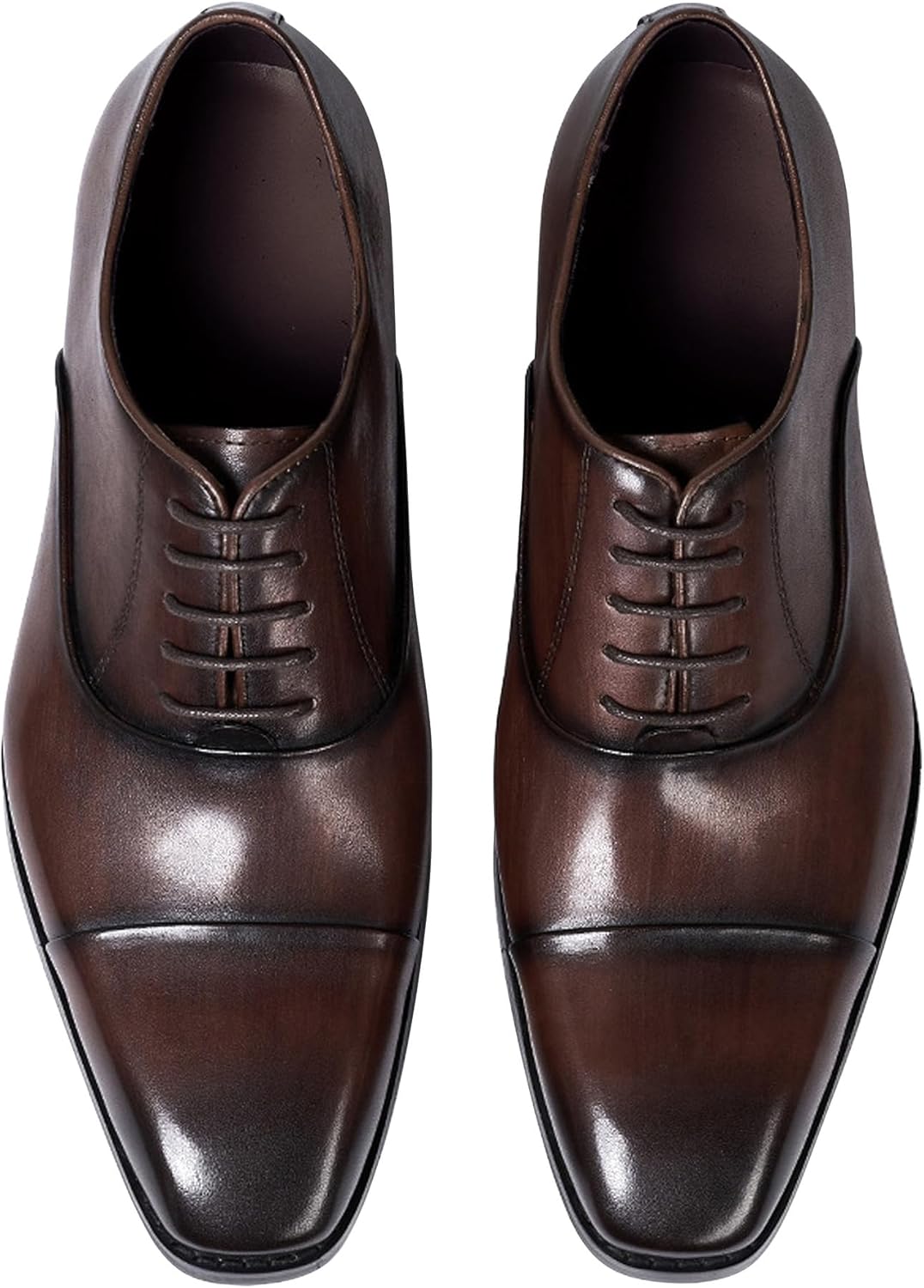 

Мужские туфли Santimon Oxfords для официального наряда, из натуральной кожи, с закрытым носком, современный стиль дерби, модная обувь для вечеринок, свадеб, бизнеса и повседневной носки, удобные туфли под смокинг для мужчин, Coffee