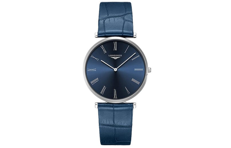 

LONGINES Часы унисекс с кварцевым механизмом Jialan Collection, 37 мм, синий циферблат, корпус из нержавеющей стали, кожаный ремешок