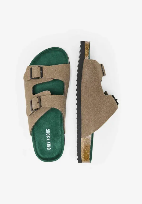 Сандалии onssimon sandalen mules Only & Sons, серо-бежевый — фото 3