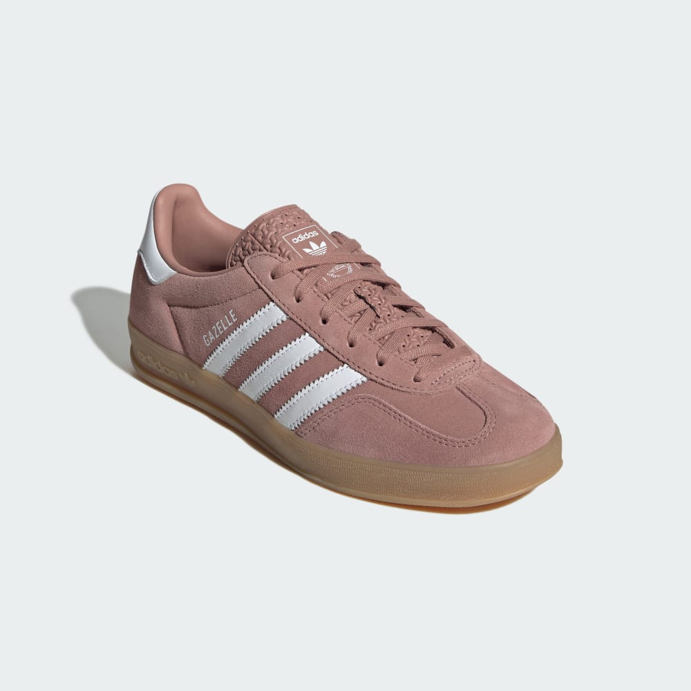Кроссовки Adidas Gazelle Indoor Shoes, цвет Warm Clay/Cloud White/Gum — фото 4