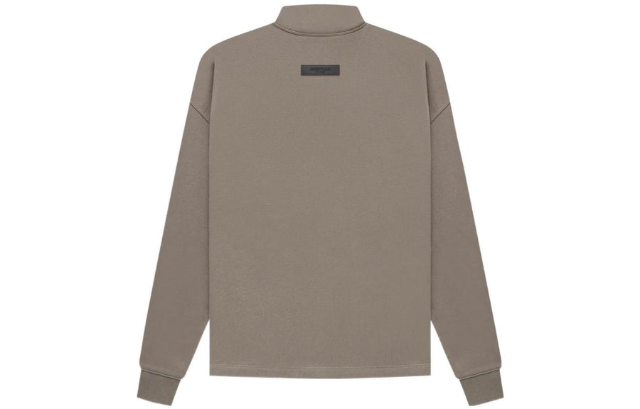 Худи Fear of God Essentials SS22 Relaxed Mockneck Desert Taupe, серый — фото 3