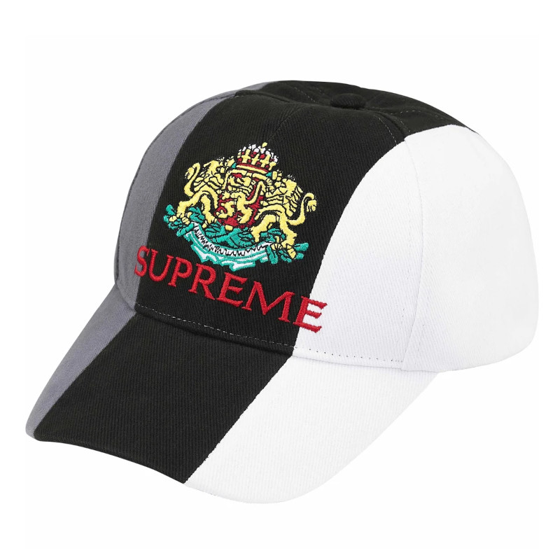 

Supreme Хлопковая бейсболка унисекс бело-зелено-черная, Black