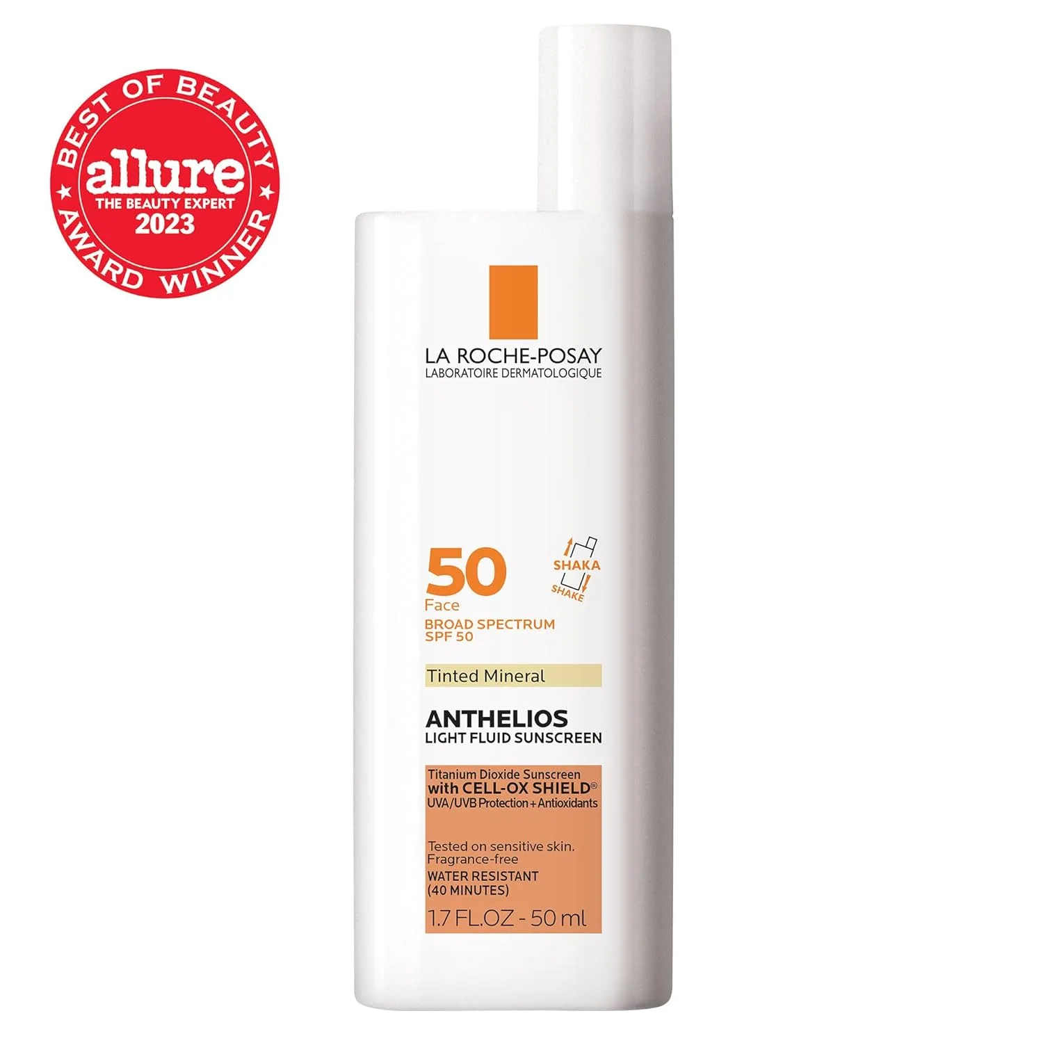 Солнцезащитный крем La Roche-Posay Anthelios 50 Mineral Tinted Ultra Light Sunscreen Fluid 50 мл/1,7 унции (упаковка из 2 шт.), Tinted — фото 2