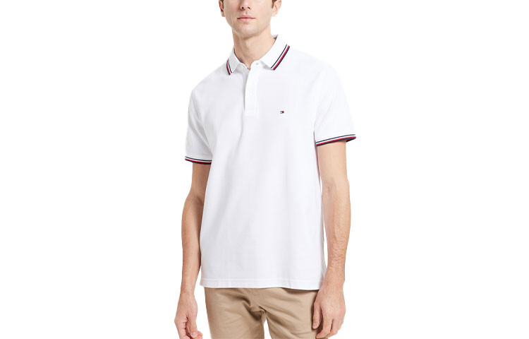 

Рубашка поло мужская белая Tommy Hilfiger, белый