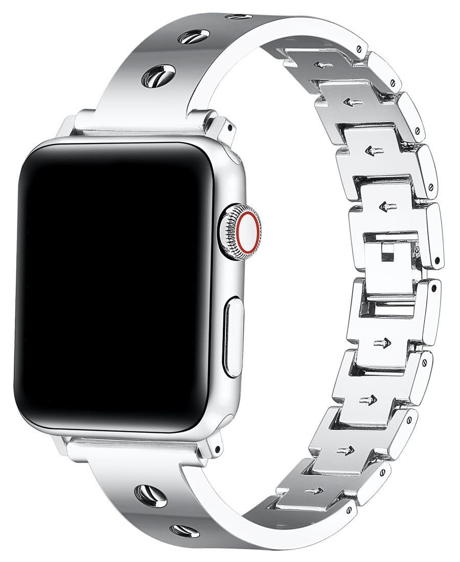 

Браслет Quinn из нержавеющей стали для Apple Watch Posh Tech, Silver