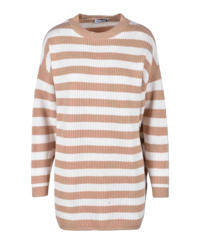 

Шерстяной вязаный свитер Weili Zheng, бежевый