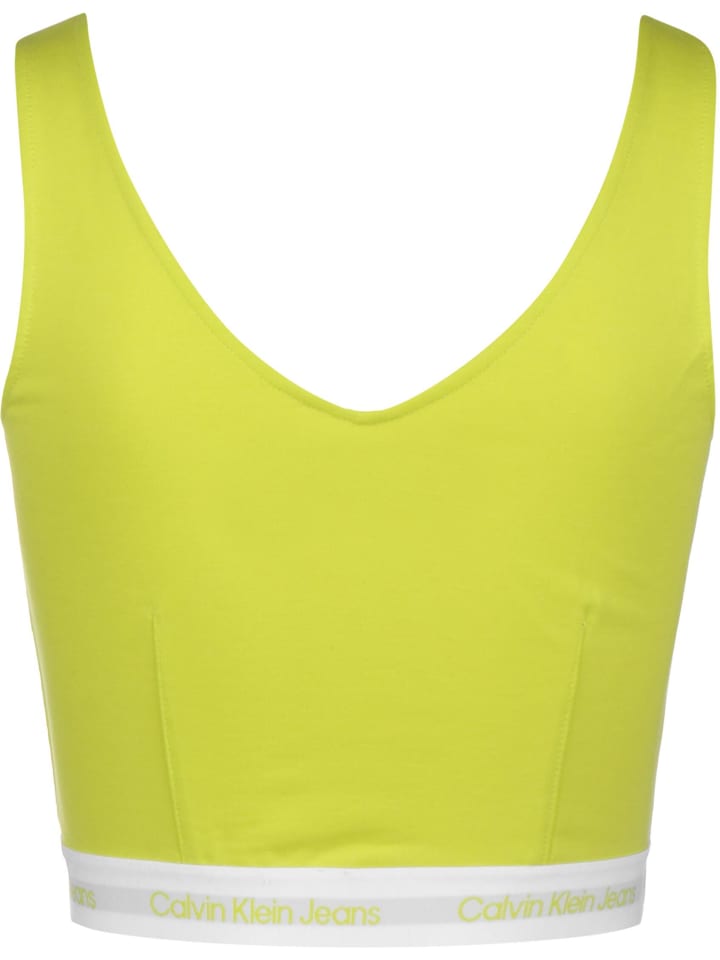 Топ Calvin Klein, цвет lemon lime — фото 2