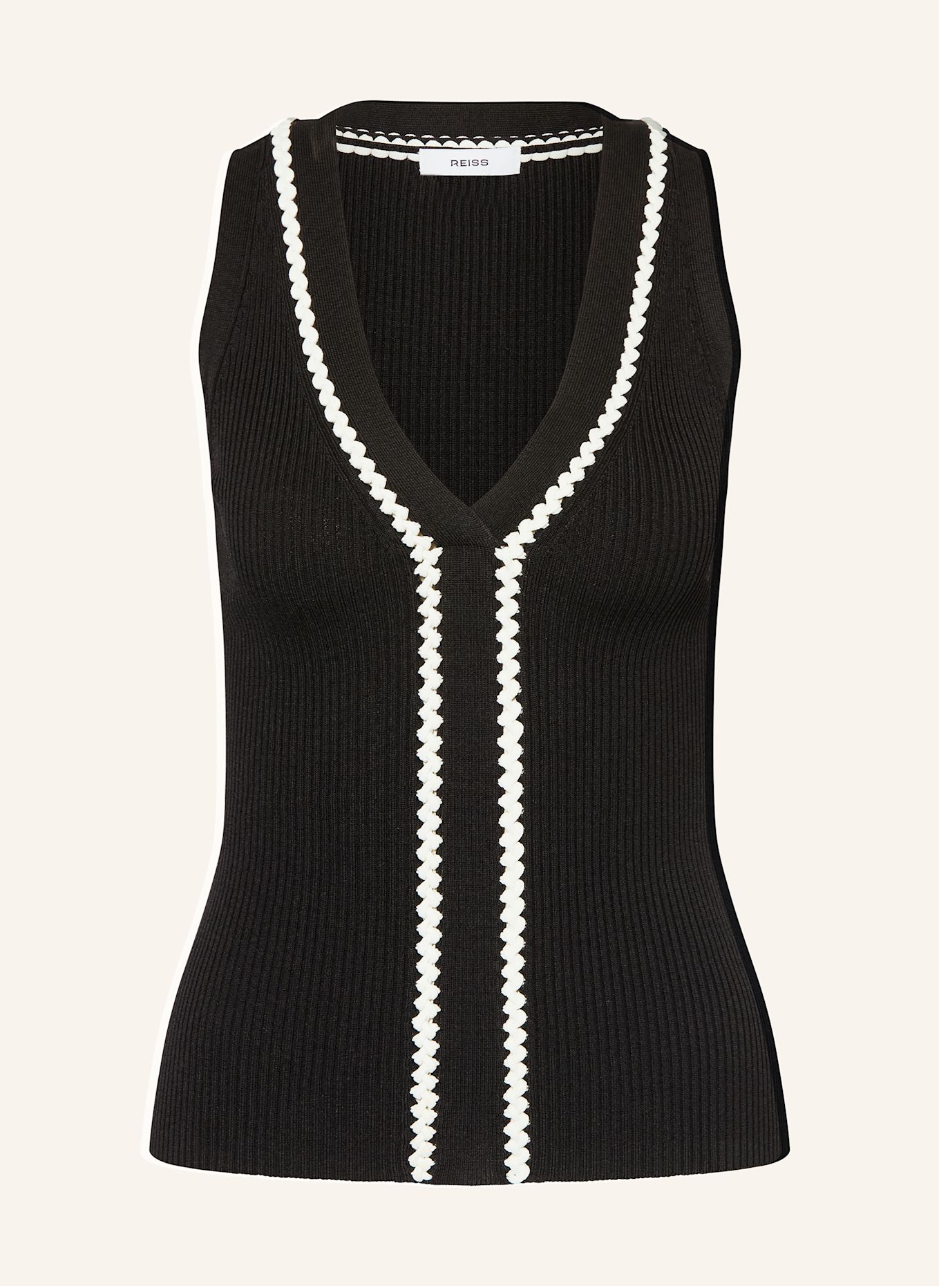 

Вязаный топ Ланетт Reiss, черный