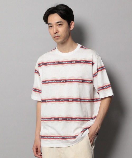 

Жаккардовая футболка Pendleton, кремовый