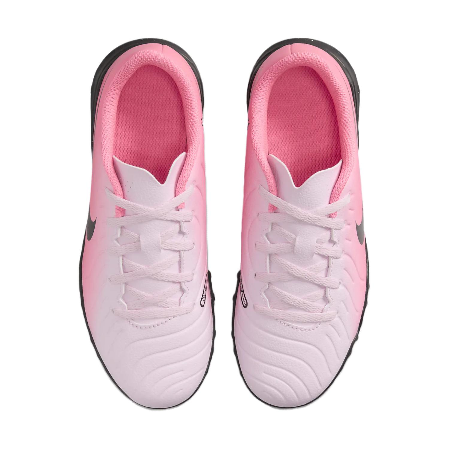 Jr Legend 10 Антифрикционные низкие детские футбольные бутсы розовые черные Kids' Nike, Foam Pink/Black — фото 3