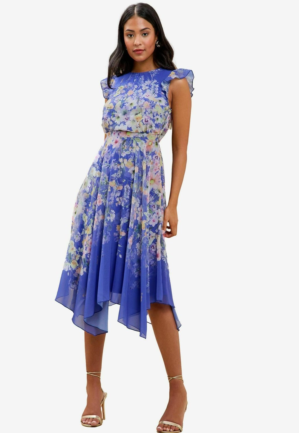 

Повседневное платье REGULAR FIT - FLORAL HANKY HEM Lipsy, синий