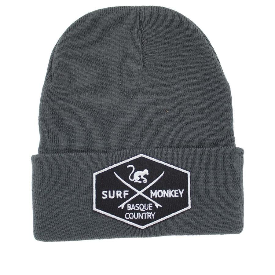 

SURF MONKEY Вязаная шапка из переработанного материала — один размер (серая)