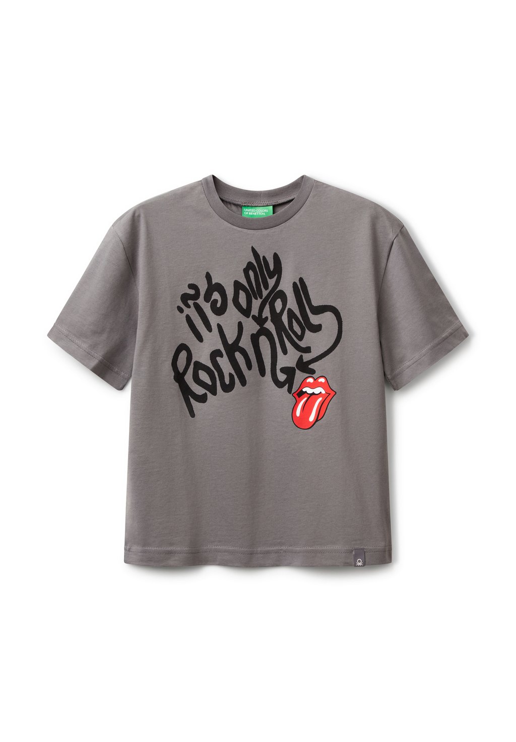 

Футболка с принтом THE ROLLING STONES COMFORT FIT United Colors of Benetton, серый