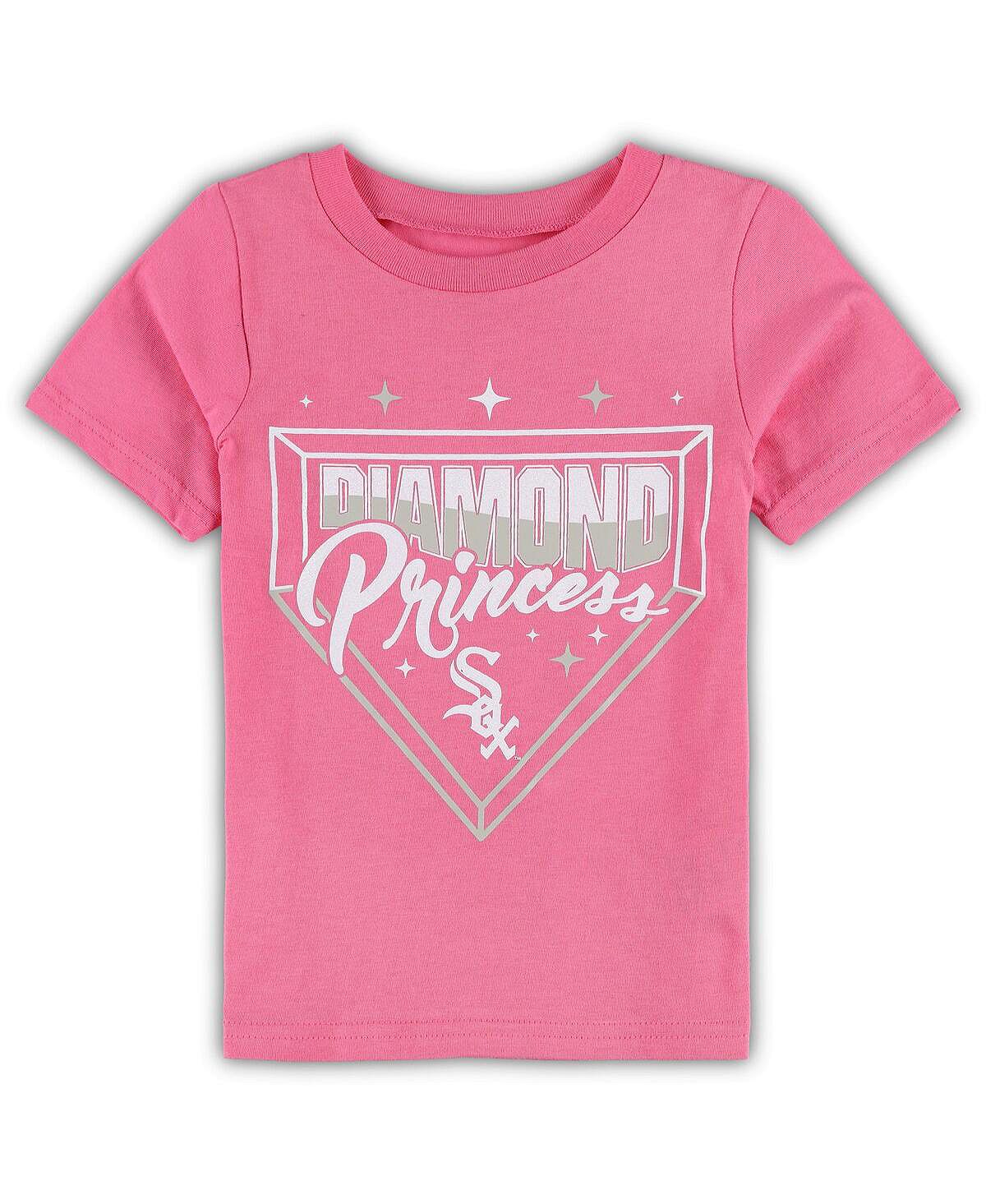 

Розовая футболка Chicago White Sox Diamond Princess для девочек-подростков Outerstuff, Розовый, Розовая футболка Chicago White Sox Diamond Princess для девочек-подростков Outerstuff