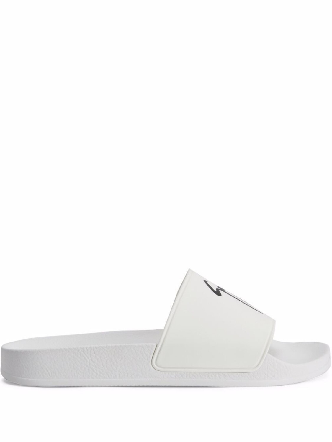 

Giuseppe Zanotti шлепанцы Brett с логотипом, белый