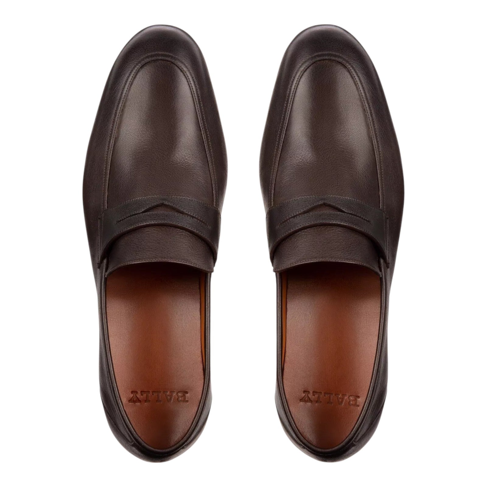 Bally Plator 6228827 Мужские лоферы из натуральной кожи цвета телячьей кожи, фиолетовый — фото 3