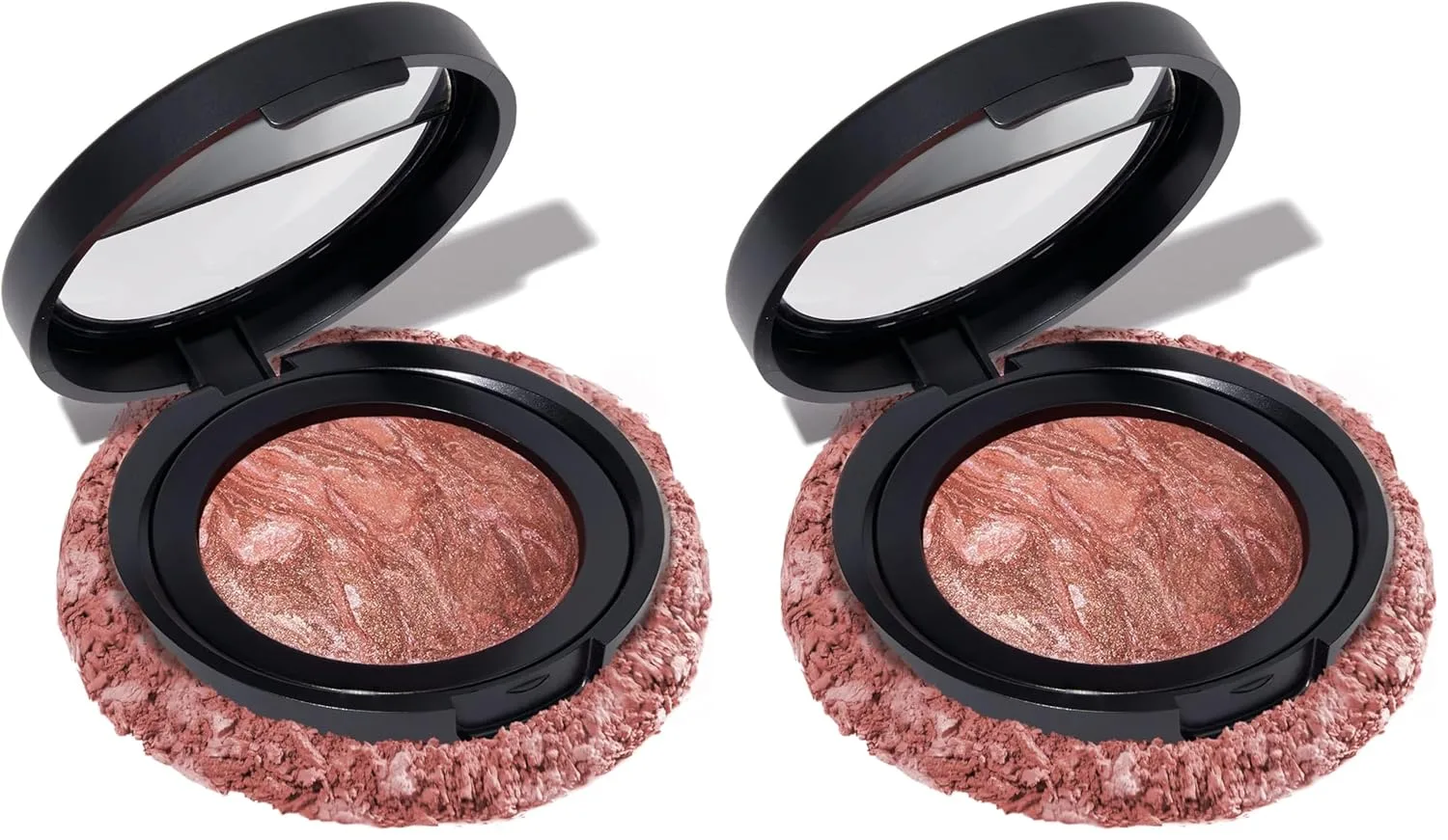 Запеченные румяна Laura Geller New York Baked Blush-n-Brighten Marbleized Blush - Sunswept - Кремовая легкая текстура - Сатиновое покрытие (2 шт.) 9.07 г (2 шт.), 06 Sunswept