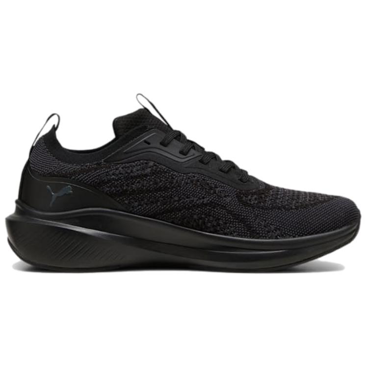 PUMA Скайрокет лёгкие дышащие низкие кроссовки для бега унисекс чёрно-серые, цвет Black Gray — фото 2