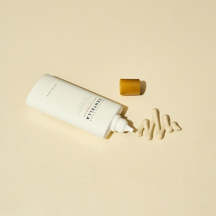 Солнцезащитный крем Air-Fit Plus с центеллой Мадагаскарской SPF 50+ PA++++ бежевый с оттенком Skin1004 — фото 3
