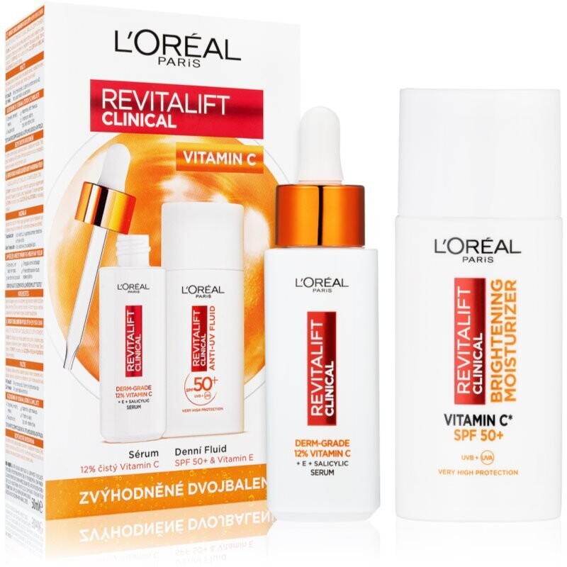 

L'Oréal Paris, Revitalift Clinica, Набор косметики по уходу за лицом с витамином С, 2 шт L’Oréal