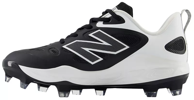 Женские формованные бутсы для софтбола New Balance Fresh Foam X VELO v4, черный/белый — фото 4