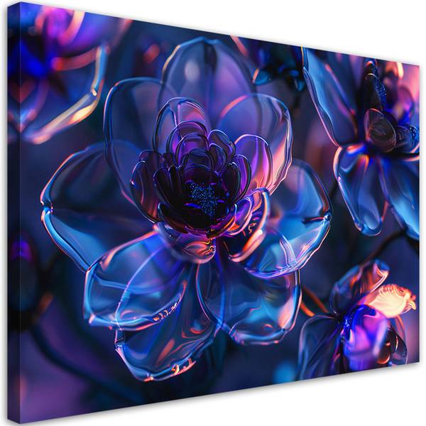 

Картина арт-принт KUNSTLOFT Neon Prism Blossoms 6, сиреневый