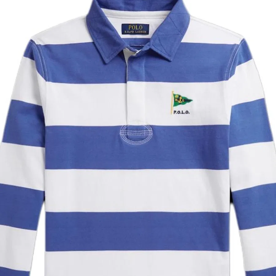 Поло детское классическое Polo Ralph Lauren синее — фото 4