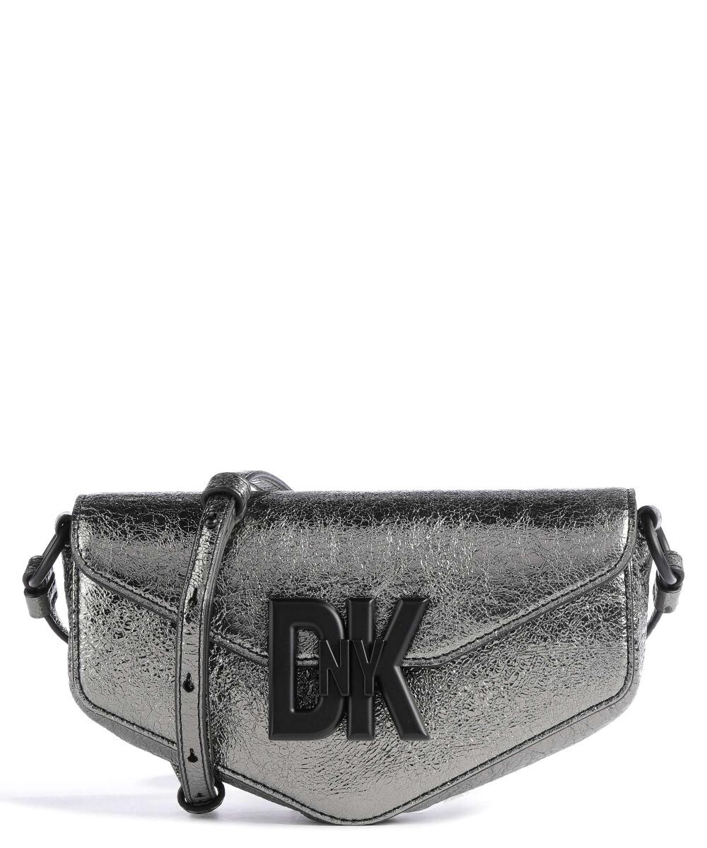 

Сумка через плечо Milano из зерненой яловой кожи Dkny, серебряный