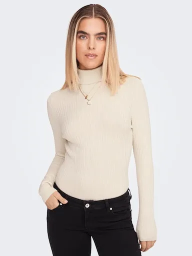 

Only водолазка "ONLKAROL L/S ROLLNECK PULLOVER KNT NOOS", цвет Pumice Stone Detail:W. Melange