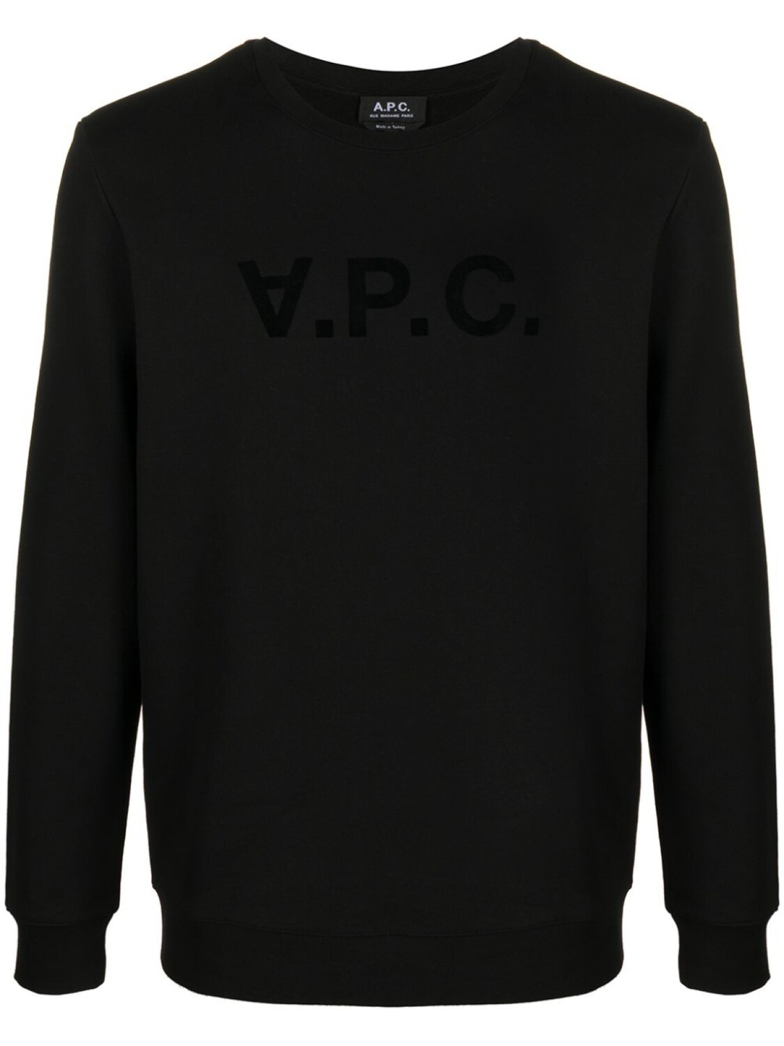 

A.P.C. толстовка с круглым вырезом и логотипом, черный