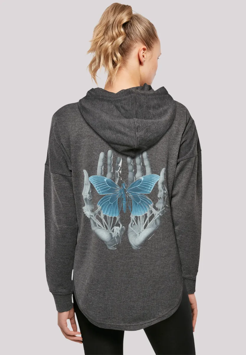 

Толстовка F4NT4STIC "Skeleton Hands Butterfly", принт, цвет Charcoal