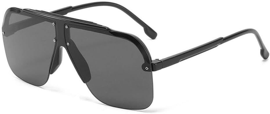 

Большие солнцезащитные очки в стиле панк, цельные солнцезащитные очки для женщин и мужчин, модные солнцезащитные очки для женщин, роскошные панк-очки TKKTLLT, Black-black