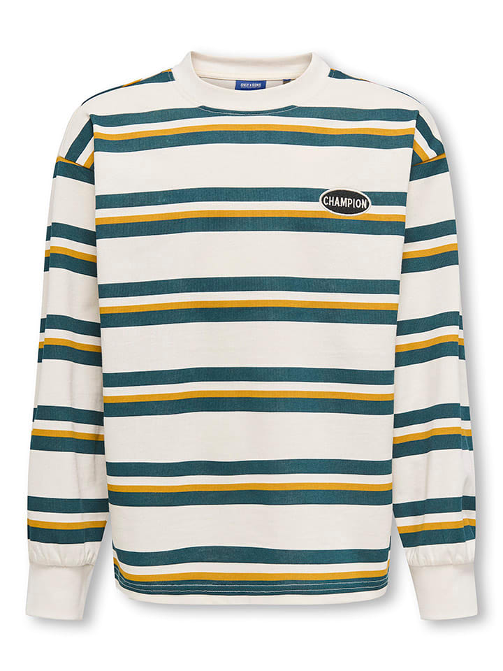 

Толстовка Эндрю кремового/синего/желтого цвета Only&Sons